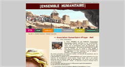 Desktop Screenshot of ensemble-humanitaire.com